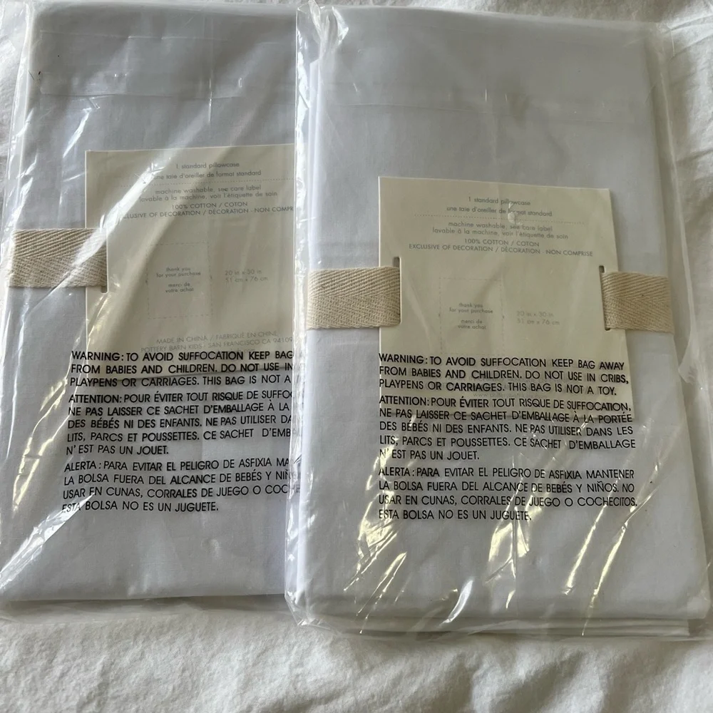 Pottery Barn Kids | Set of 2 Eliza Velvet Cuff Pillow Cases Raspberry Pink White